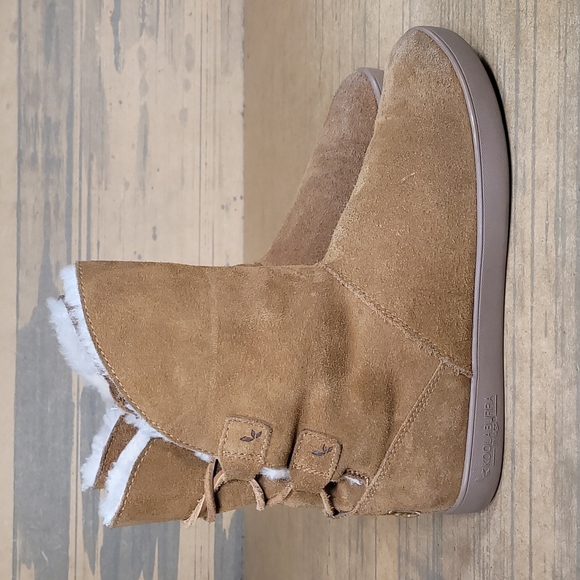 Koolaburra Shoes - Koolaburra By UGG Womens Shazi Short Lace Up Back Suede Boots